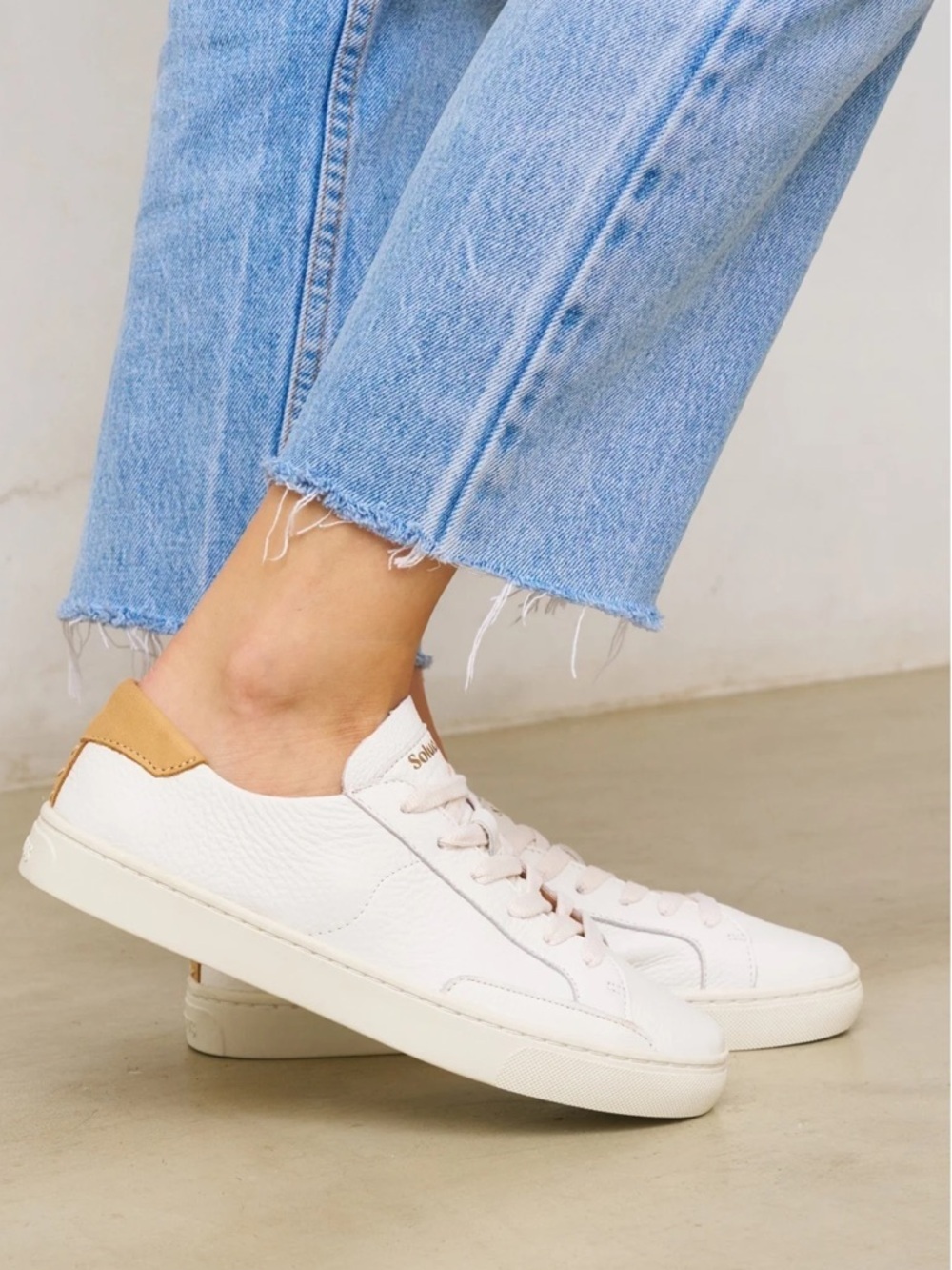 Soludos The Ibiza Classic Sneakers Shoes Sz 8 White